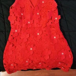 Michael Kors - Floral Appliqué Lace Dress